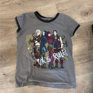 Disney Gray Graphic Tee with Descendants